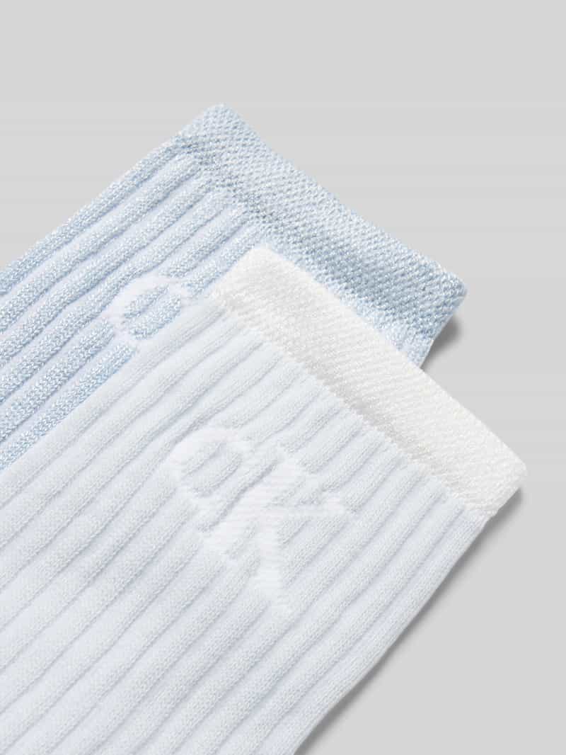 Calvin Klein Jeans Sokken met elastische ribboordjes in een set van 2 paar