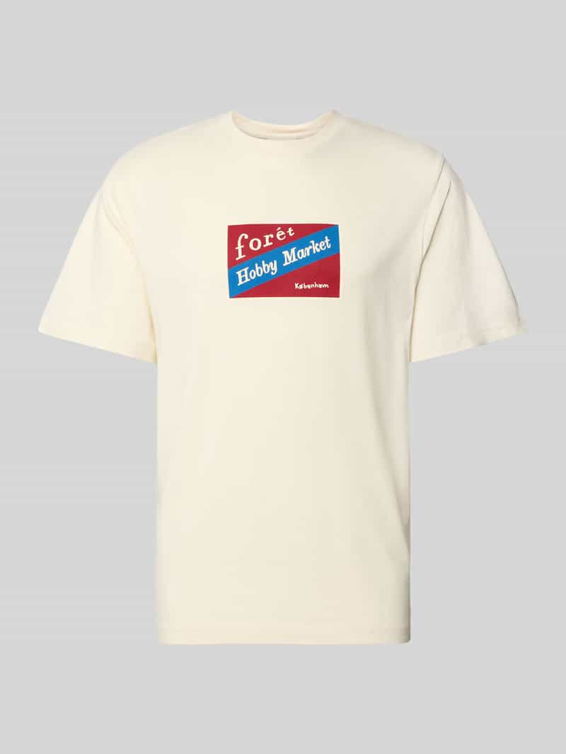 Forét-shirt van Escorial-wol met motiefprint mobel 'HOBBY'