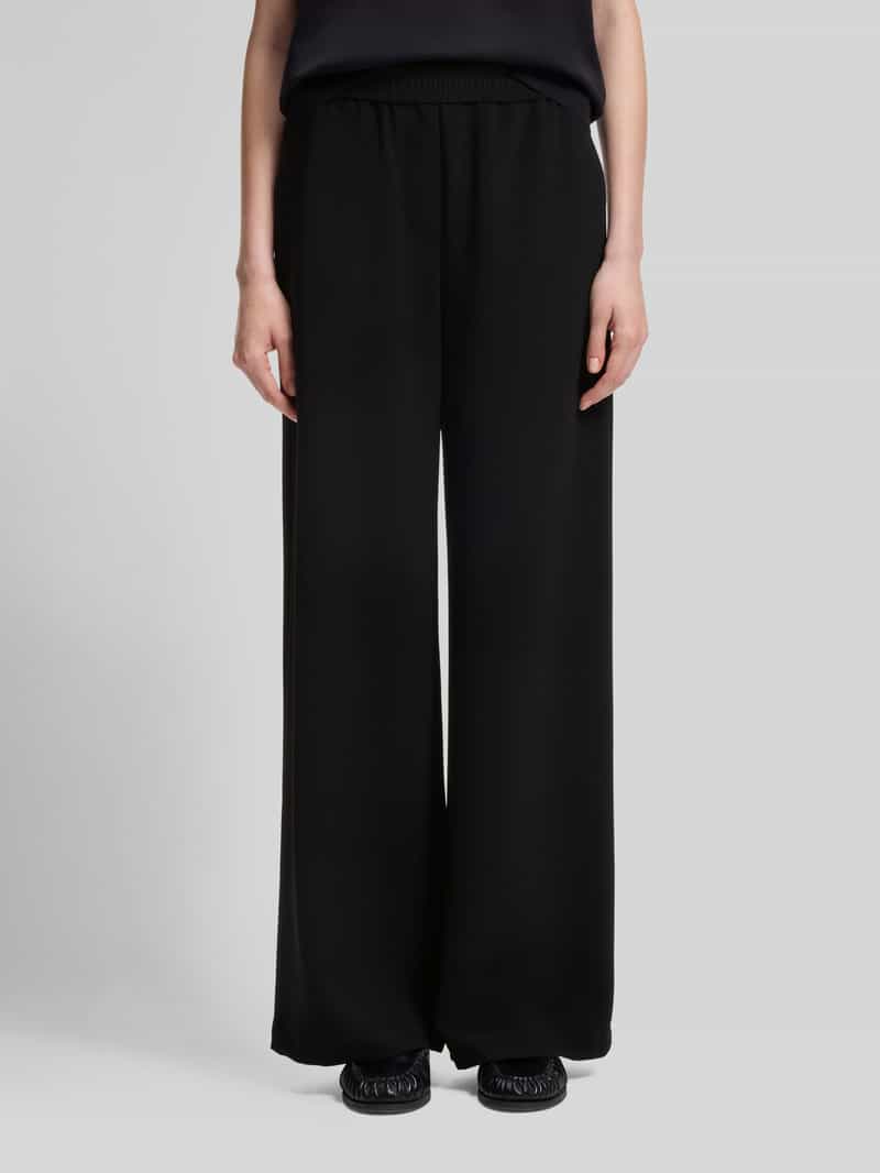 Boss relaxed fit wijde broek van Japanse crêpe