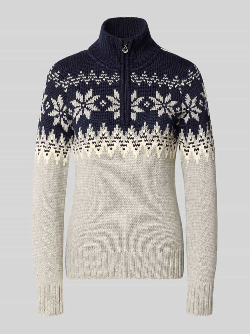 Dale of Norway Gebreide pullover van wolmix met opstaande kraag model 'Myking'