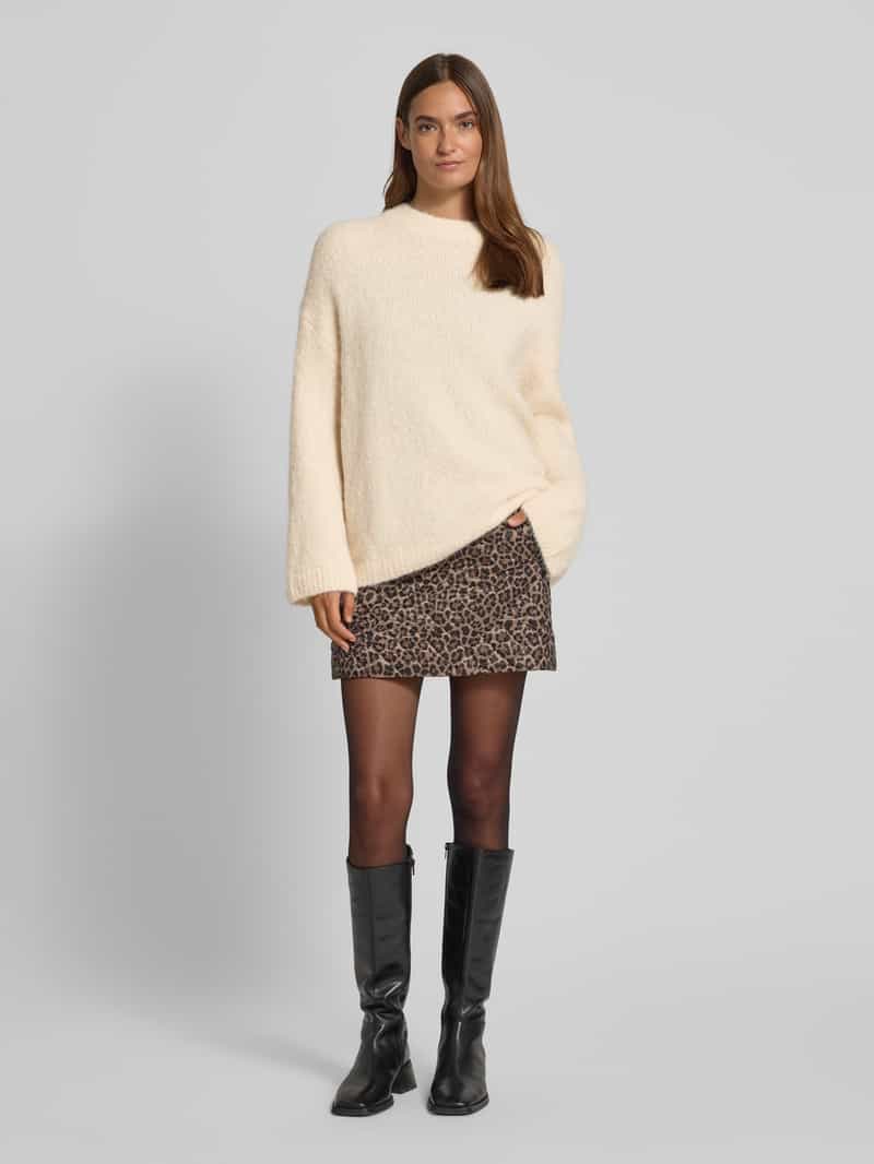 SELECTED WOMEN Oversized gebreide pullover van alpacamix, model 'GABRIELLA' gebroken wit, foto 5
