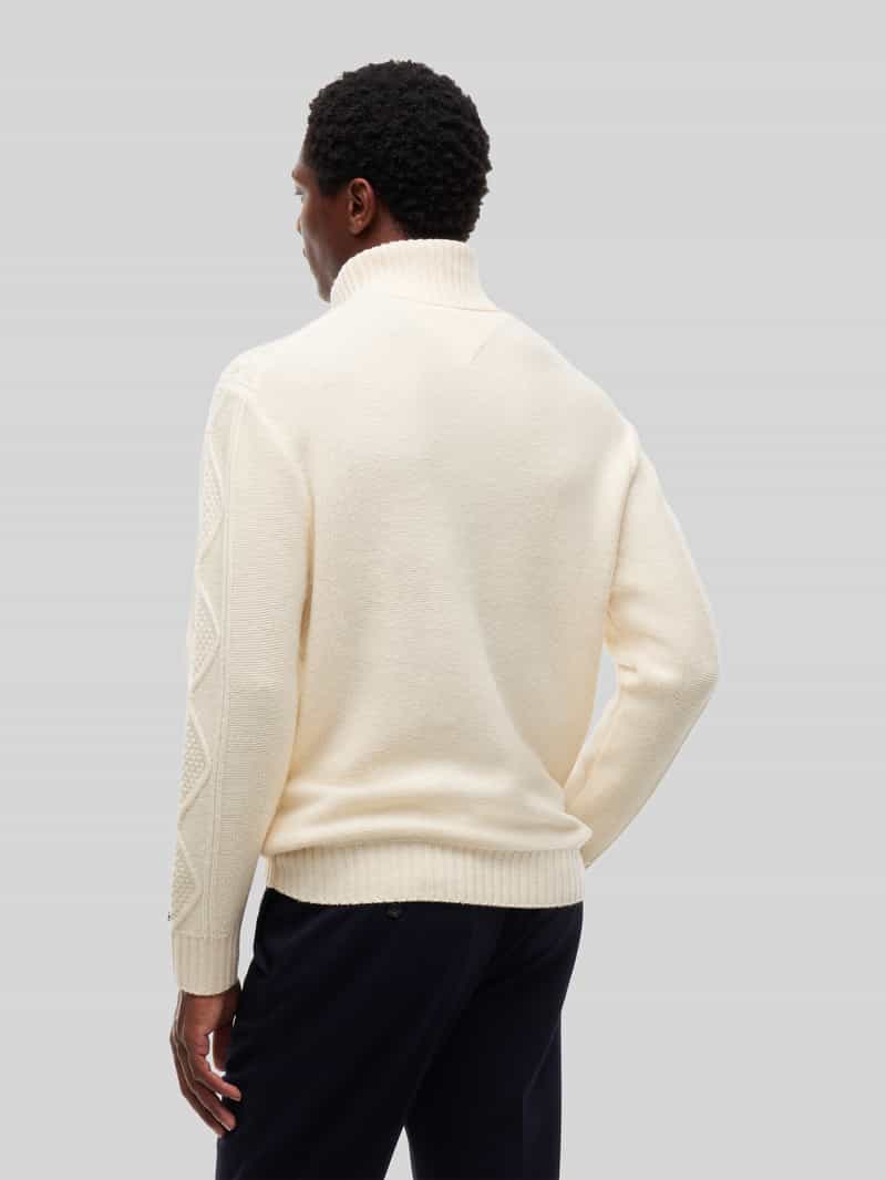 Tommy Hilfiger Regular fit coltrui van mix van wol en kasjmier