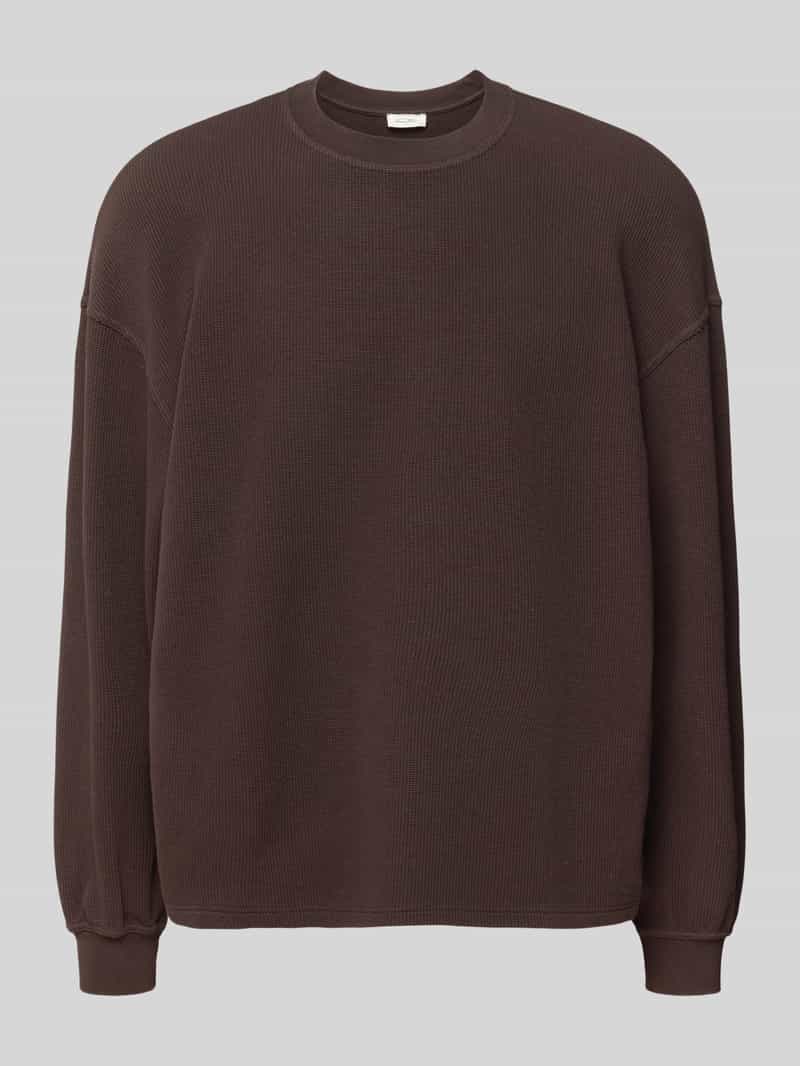 American vintage Oversized sweatshirt met ribboorden model 'TOFFY'