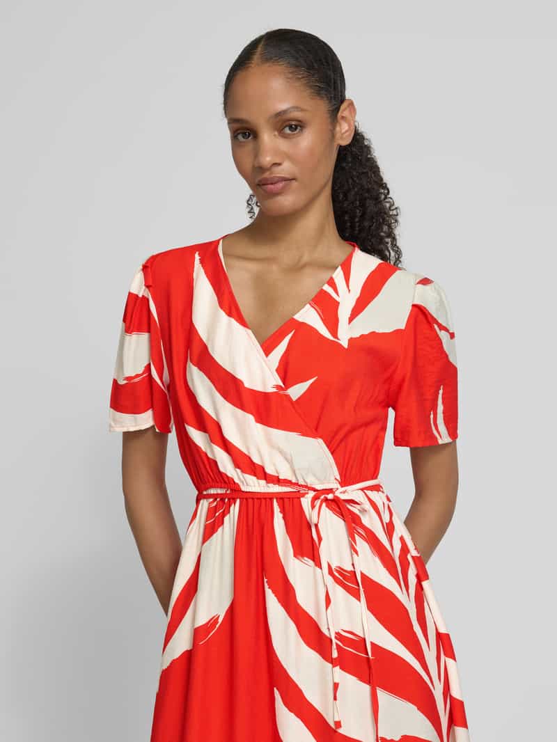 ZABAIONE Midi-jurk in wikkellook model ''