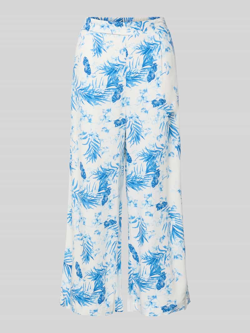 Vero Moda Loose fit wijde broek van een mix van viscose en linnen model 'MYMILO'