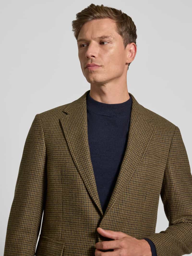 Polo Ralph Lauren Wollen colbert met klepzakken model 'MINI GUNCHECK'