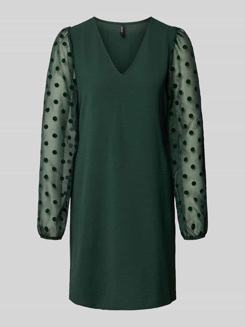 Vero Moda Soepele cocktailjurk met semi-transparante mouwen model 'ALVA'