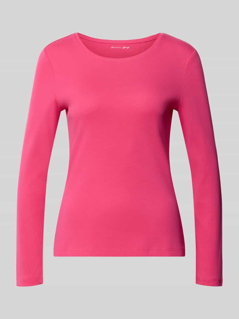 Christian Berg Woman Slim fit shirt met lange mouwen van puur katoen