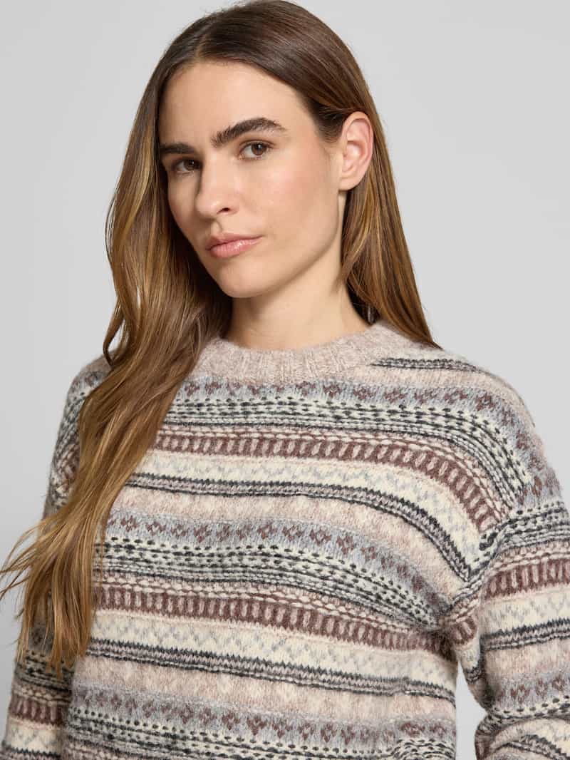 Christian Berg Woman Gebreide pullover met ribboorden