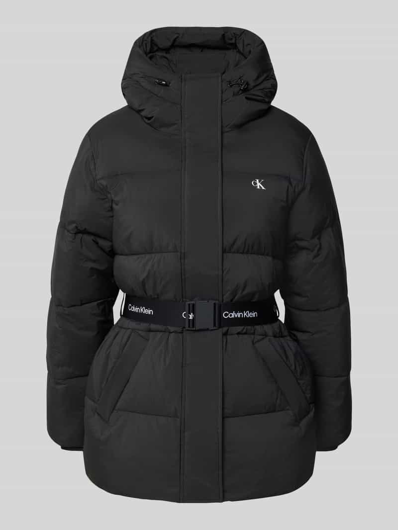 Gewatteerde jas met capuchon