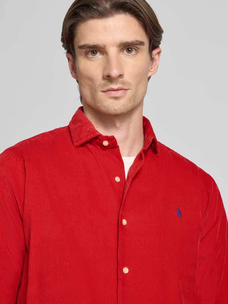Polo Ralph Lauren Regular fit vrijetijdsoverhemd met logostitching model 'CORDUROY'