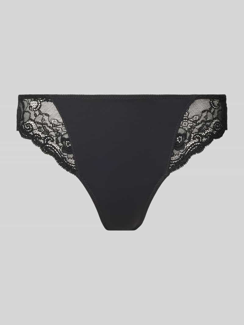 MARIE JO Slip met semi-transparante garnering model 'Cyrile'