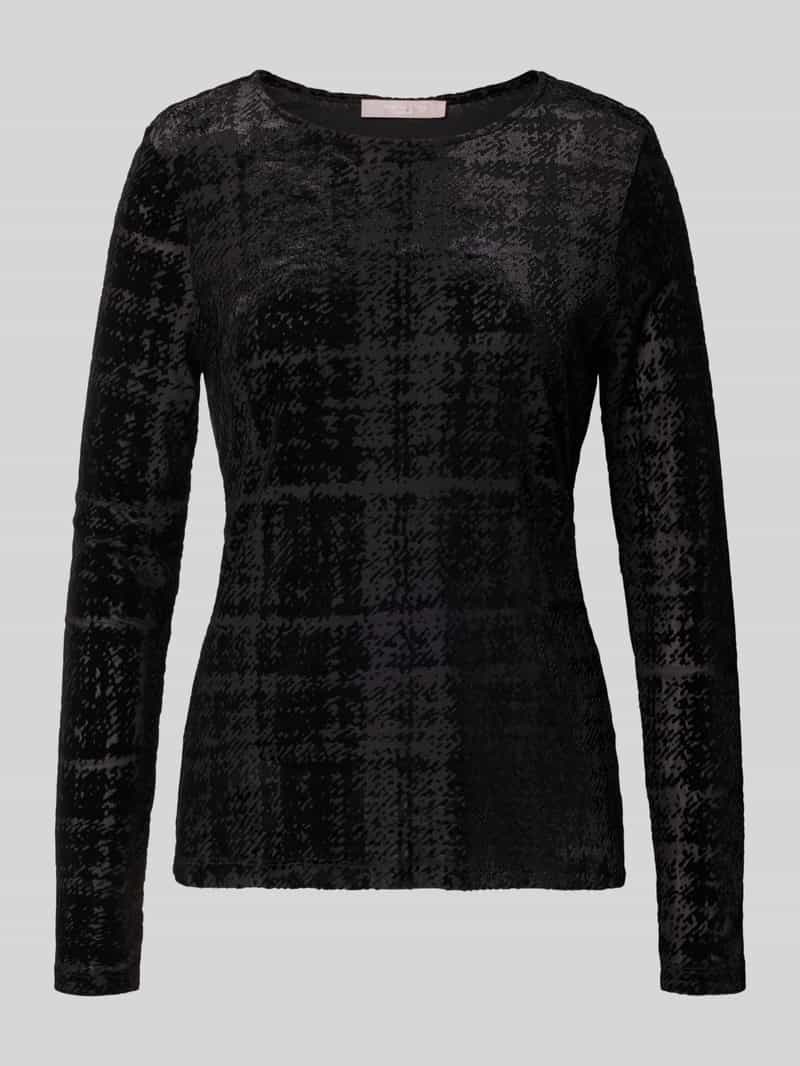 shirt met lange mouwen met structuurpatroon
