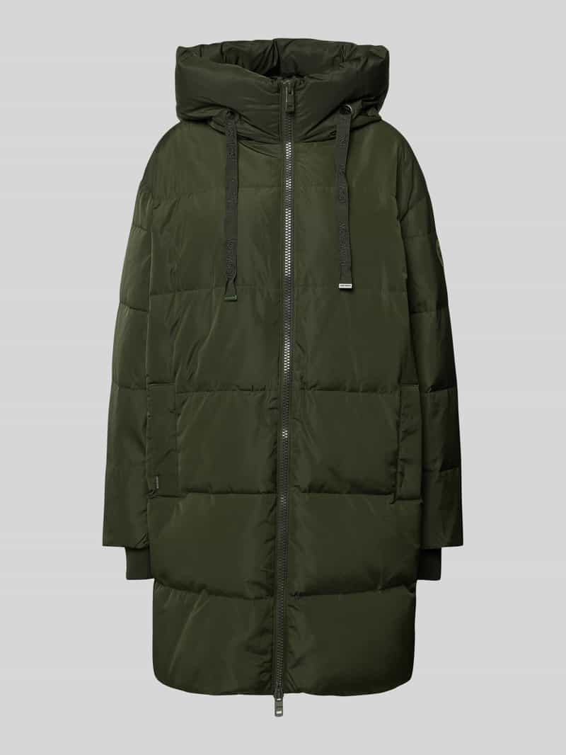 MOS MOSH Gewatteerde lange jas met capuchon model 'Nova'