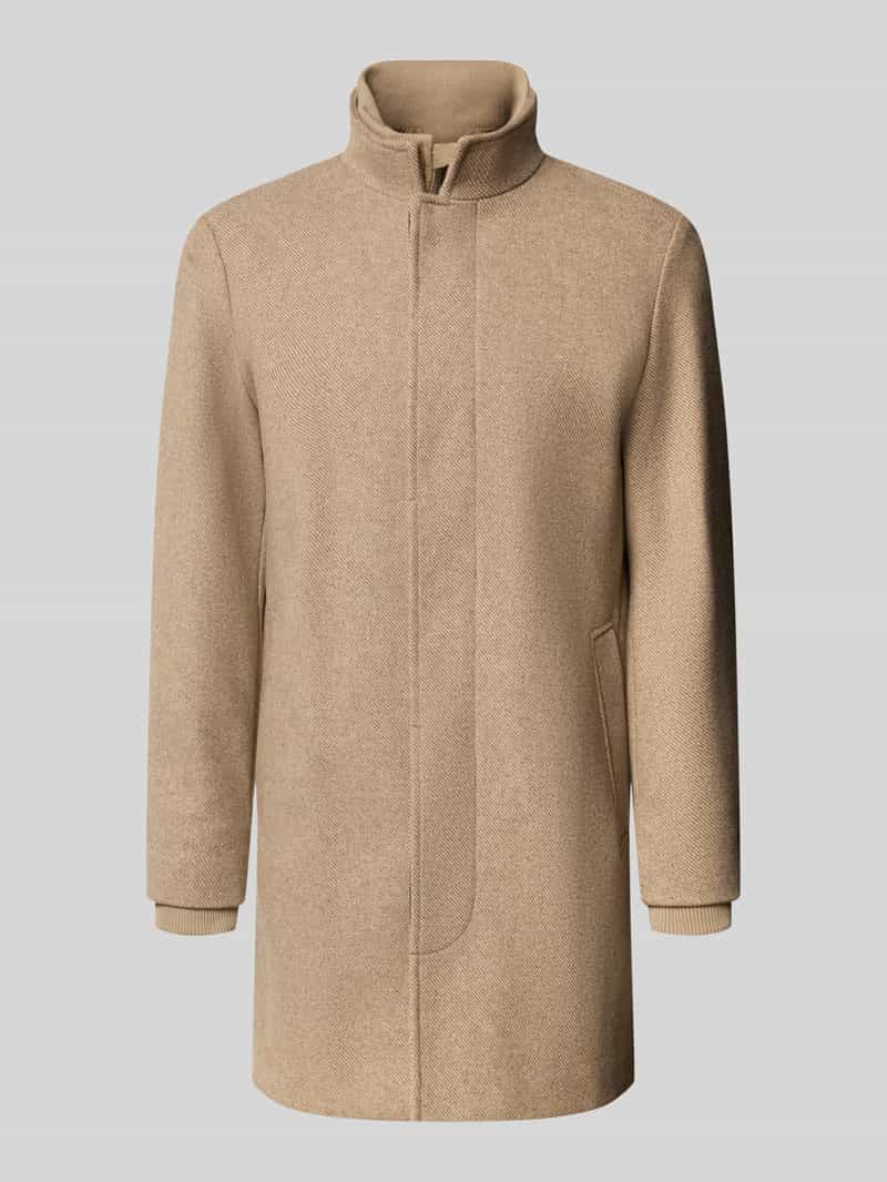 JACK & JONES Premium Regular fit lange jas met wol model 'MELTON'
