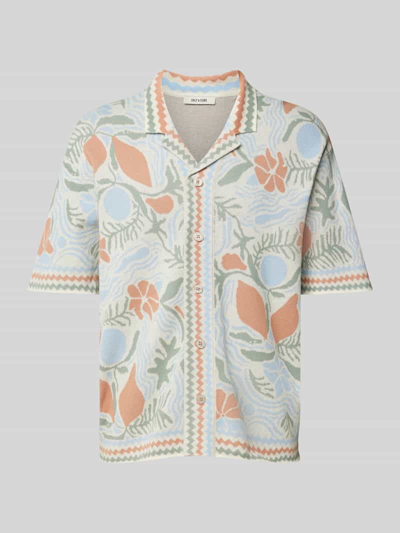 Only & Sons Relaxed fit vrijetijdsoverhemd met resortkraag model 'DUKE'