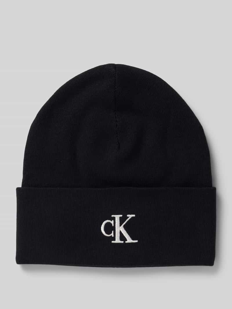 CK Calvin Klein Beanie van viscosemix met logostitching