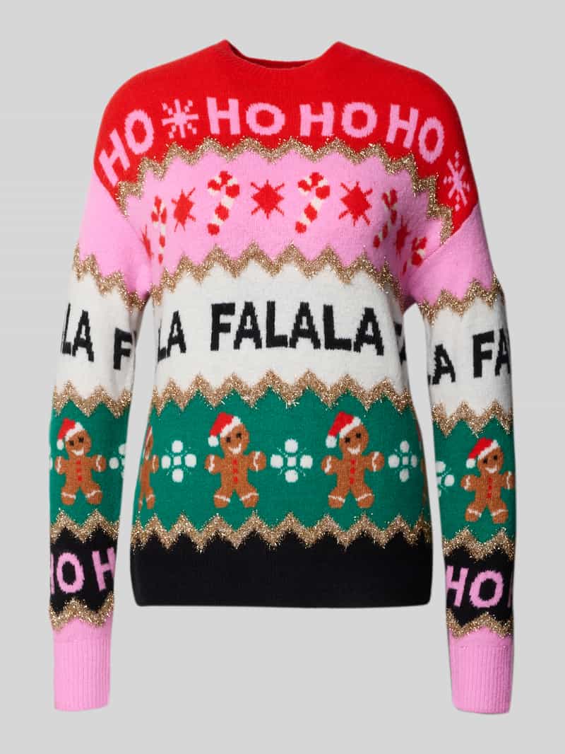 Christian Berg Woman Sweatshirt met ribboorden