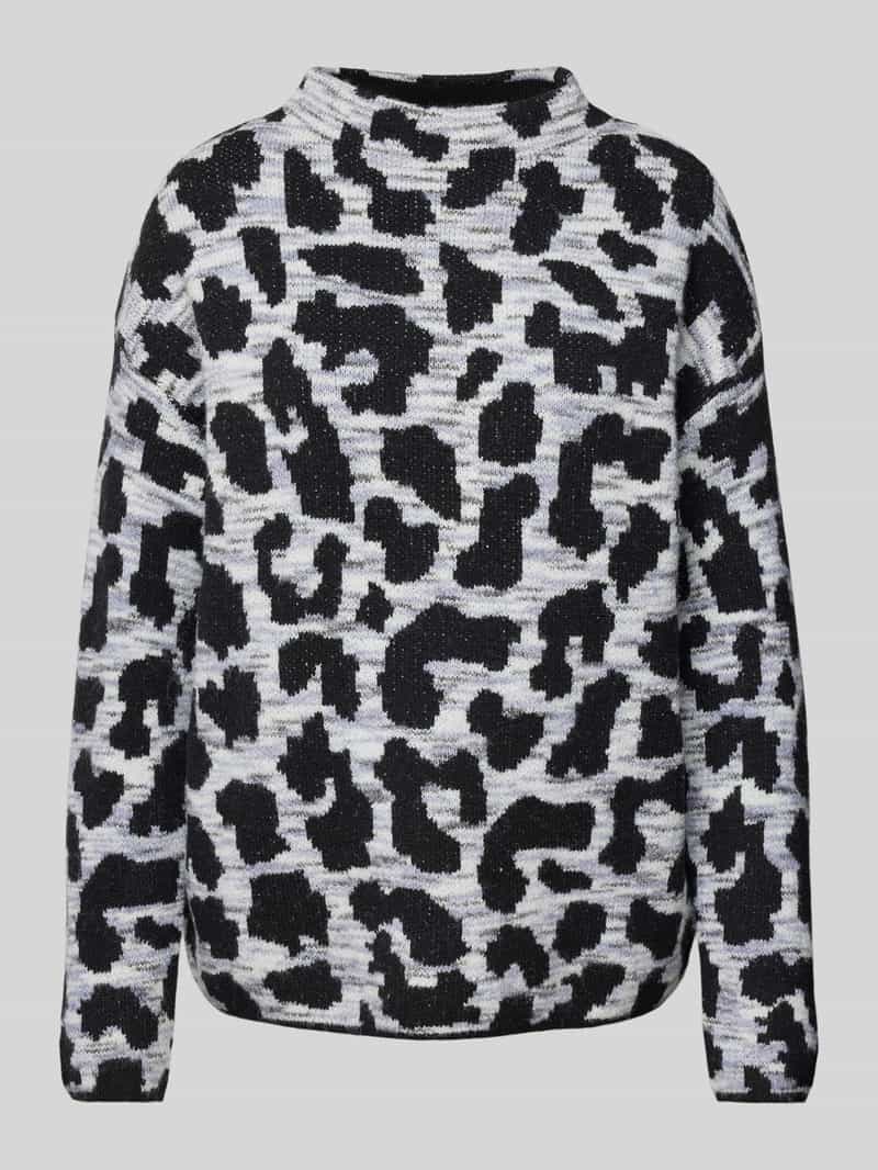 Street One Gebreide pullover met opstaande kraag