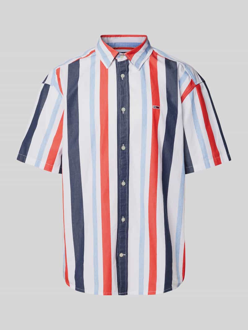 Tommy Jeans Relaxed fit vrijetijdsoverhemd met logopatch