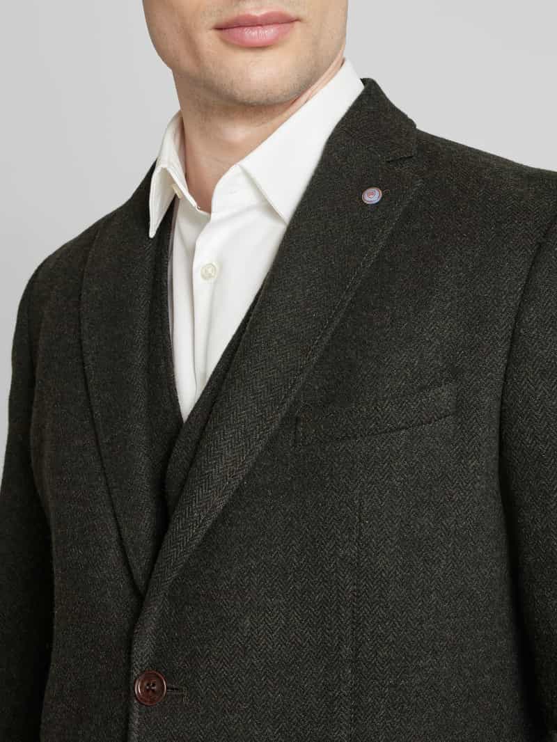 CG Club of Gents Slim fit 2-knoops colbert met reverskraag model 'Adyson'