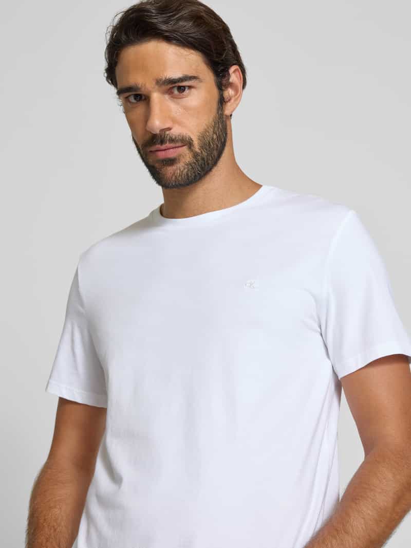 CK Calvin Klein T-shirt met labelstitching