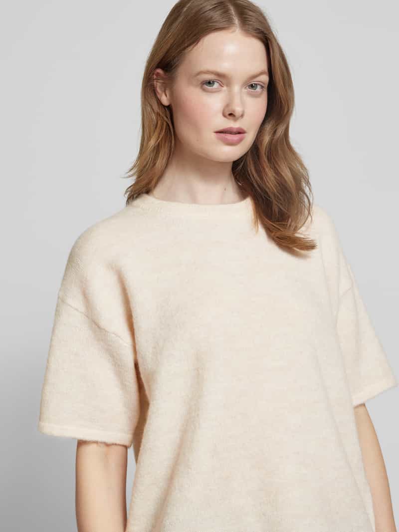 Selected Femme Wollen shirt met ronde hals model 'MALINE-LILIANA'