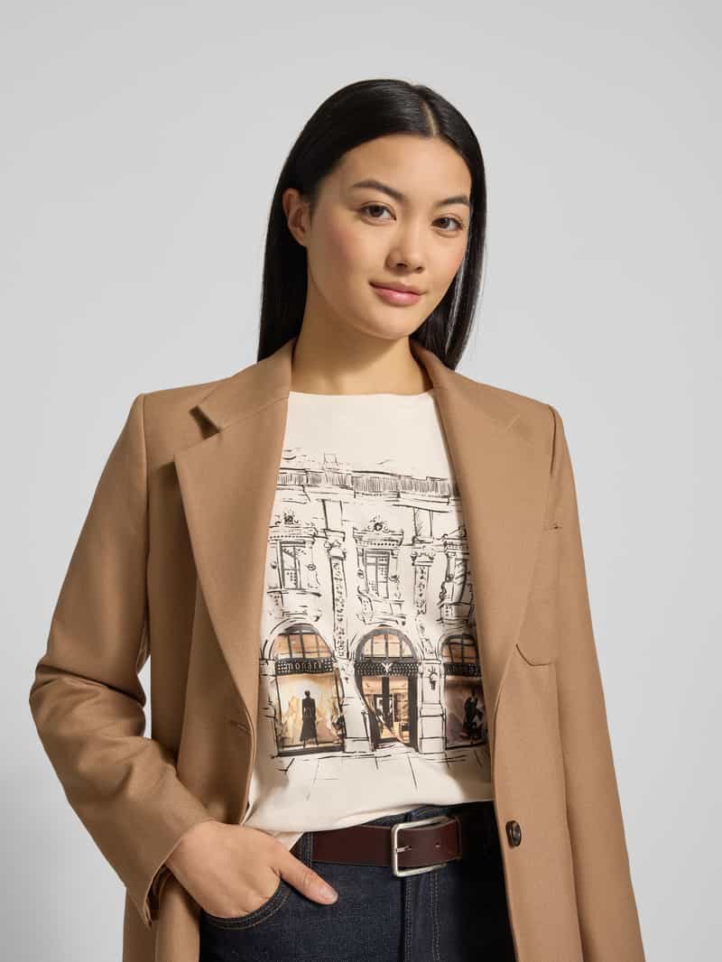 monari Shirt met lange mouwen en motiefprint