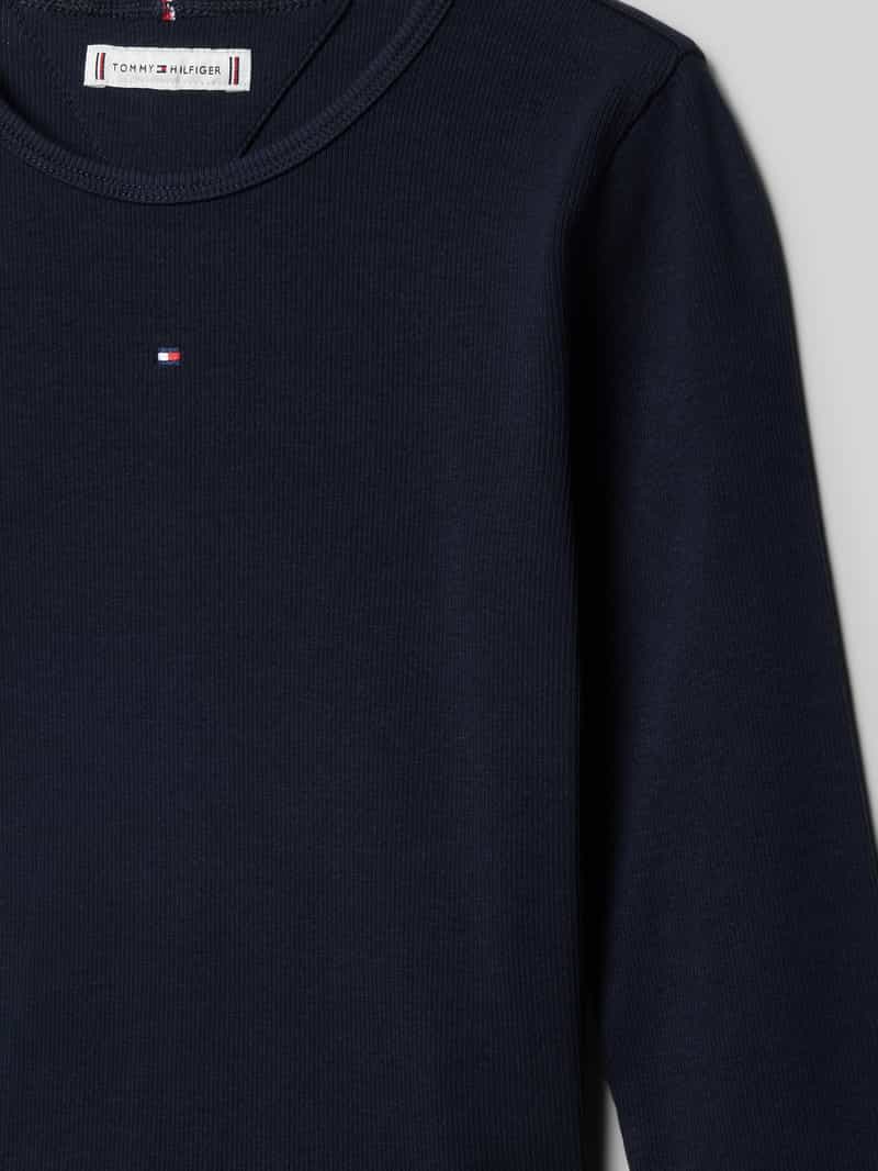 Tommy Hilfiger Teens Shirt met lange mouwen en labelstitching