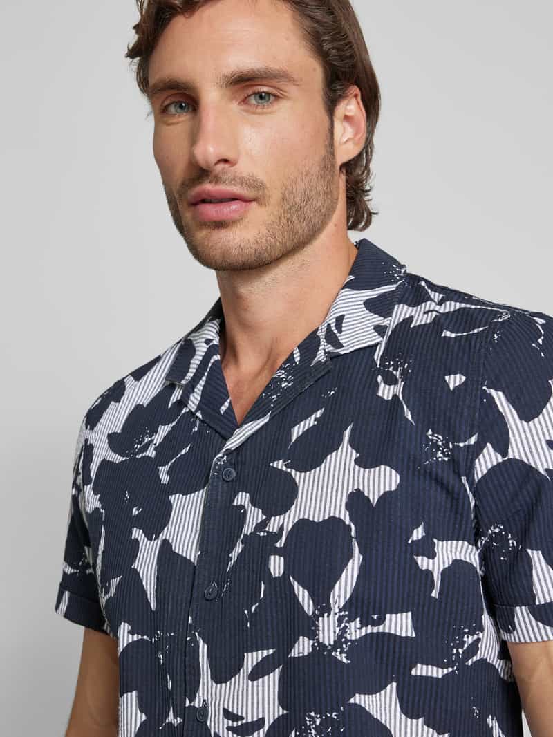 s.Oliver RED LABEL Resort fit vrijetijdsoverhemd met motiefprint