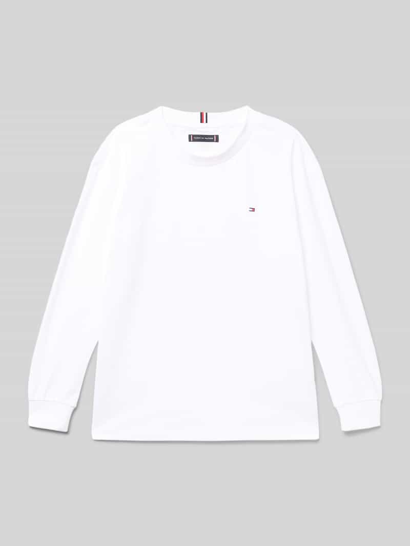 Tommy Hilfiger Teens Regular fit shirt met lange mouwen van puur katoen