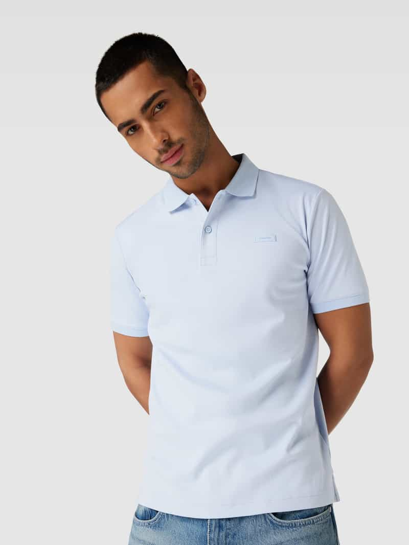 CK Calvin Klein Poloshirt met labeldetail