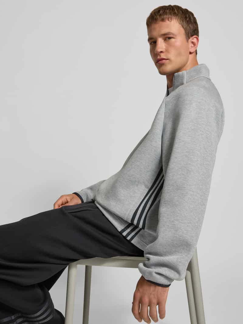 adidas Originals Sweatshirt met labelstitching en opstaande kraag