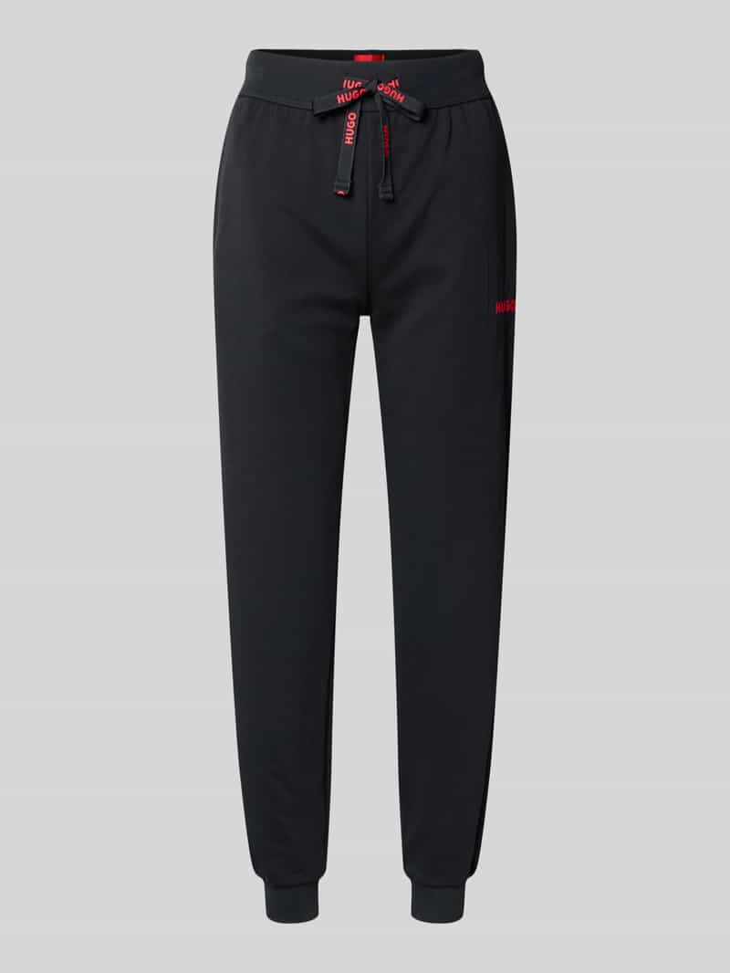 HUGO Regular fit joggingbroek van katoenmix