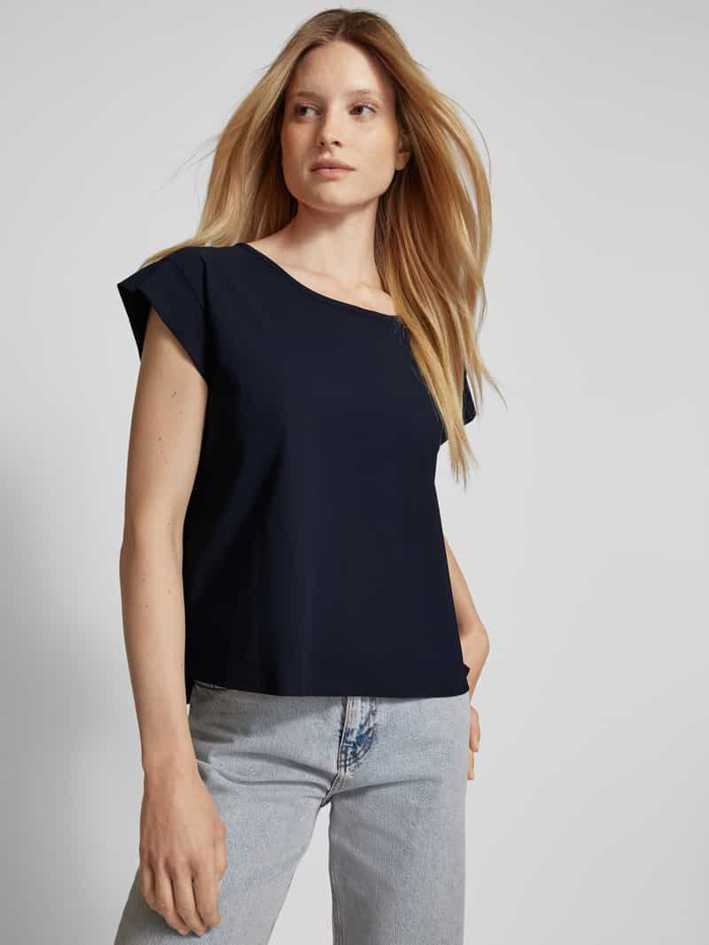 RAFFAELLO ROSSI T-shirt met labelapplicatie model 'GRIT'