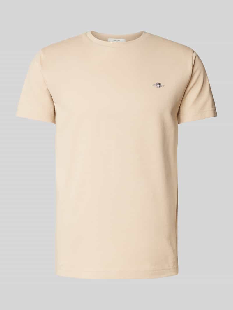 Gant Slim fit T-shirt met labelstitching