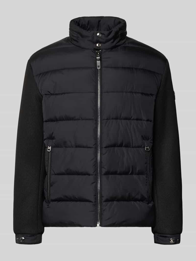 Regular fit gewatteerd jack met opstaande kraag model 'Ciscos'