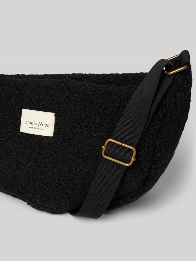 STUDIO NOOS Schoudertas van teddybont met labelbadge