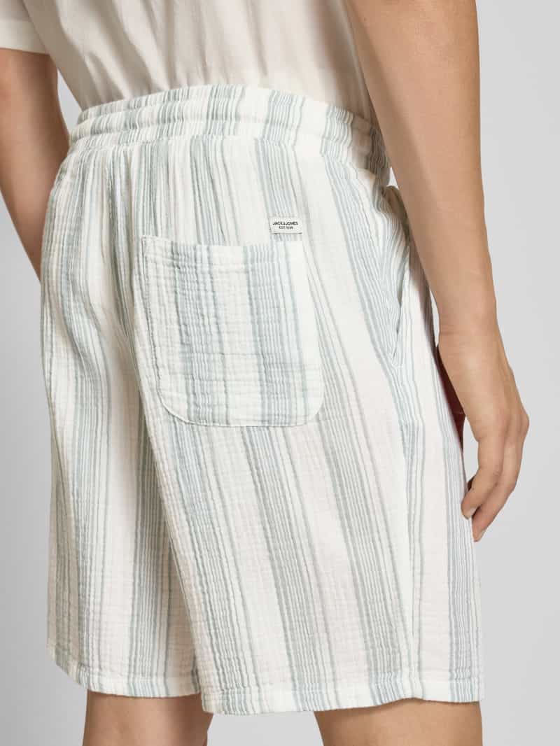 jack & jones Korte regular fit broek met elastische band model 'JAIDEN'