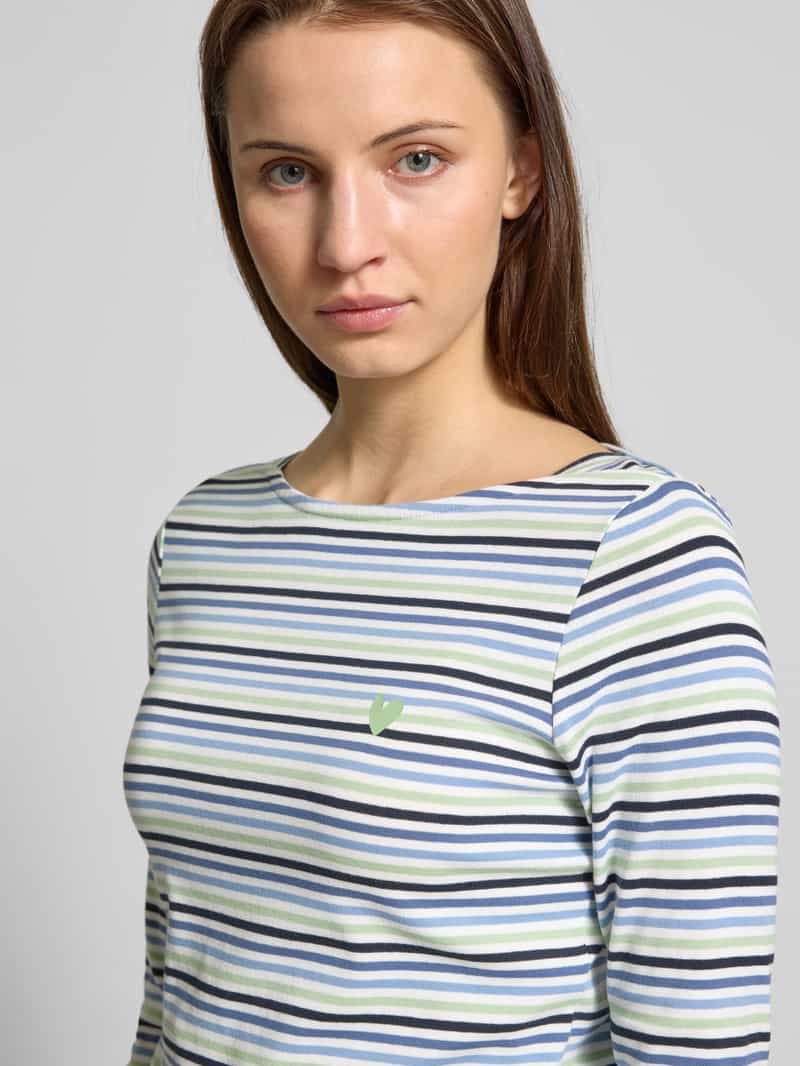Tom Tailor Shaped fit 3 4-shirt met katoen