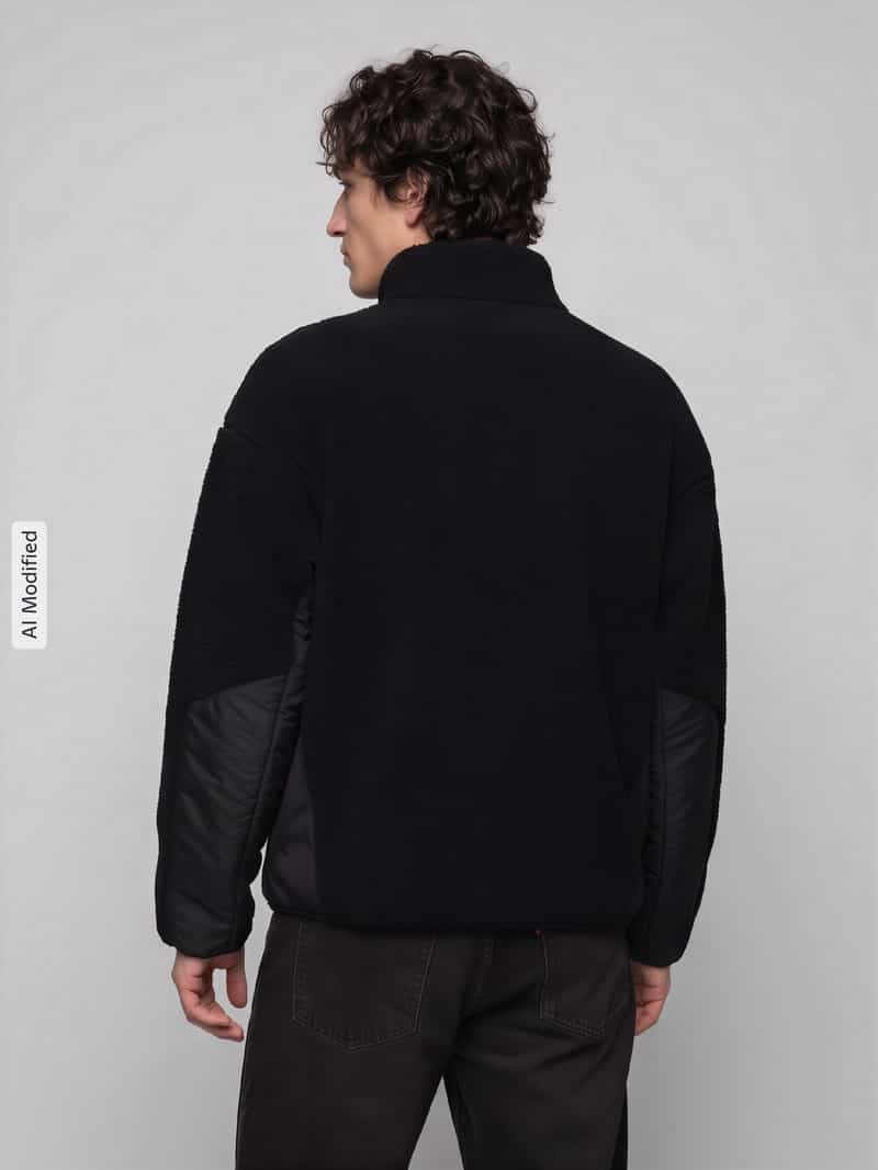 PUMA Performance relaxed fit teddyjack met opstaande kraag