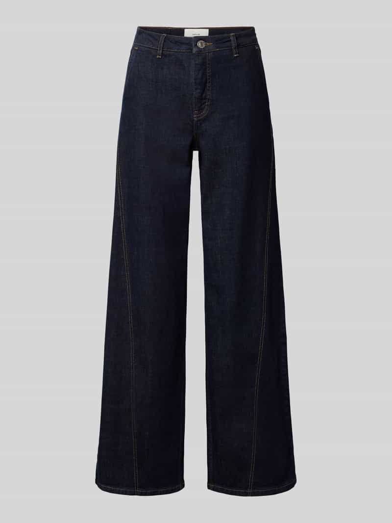 Opus Wide fit jeans met steekzakken model 'Miva sense'