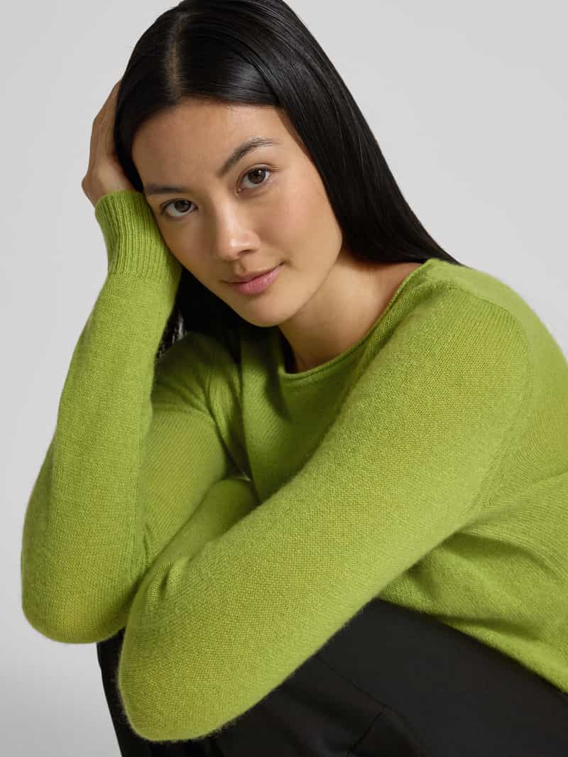 Betty Barclay Gebreide pullover van kasjmier met ronde hals