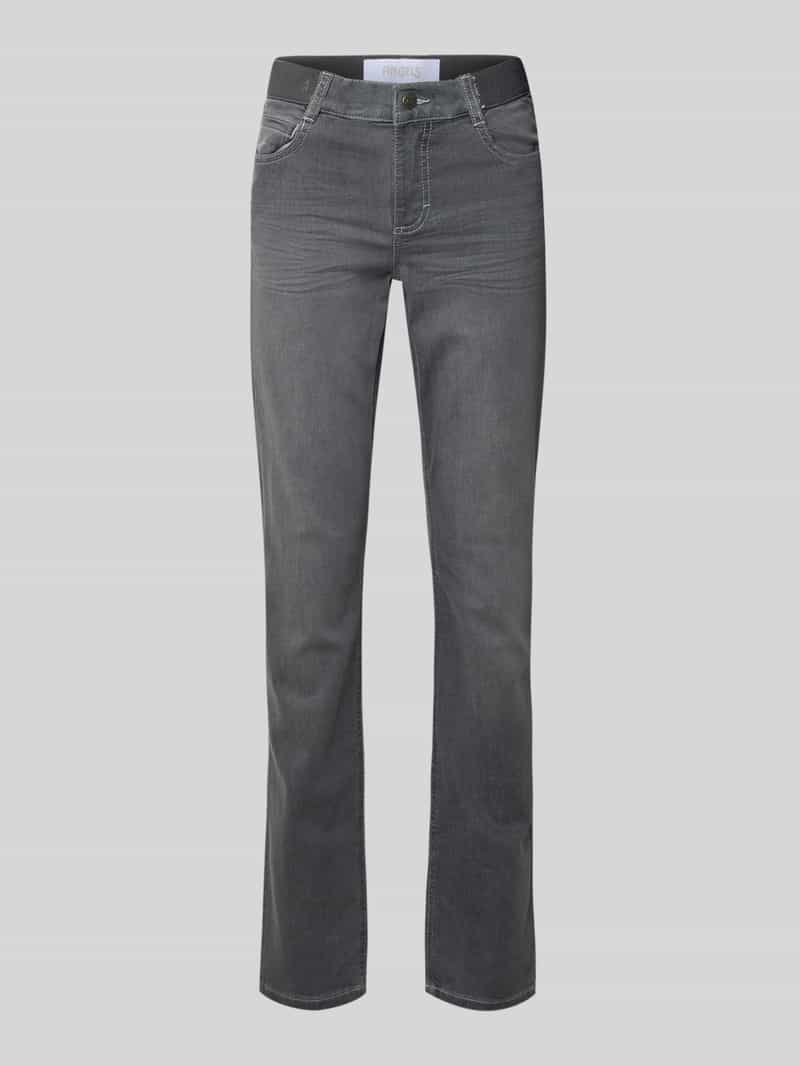 Angels Slim fit jeans met elastische band