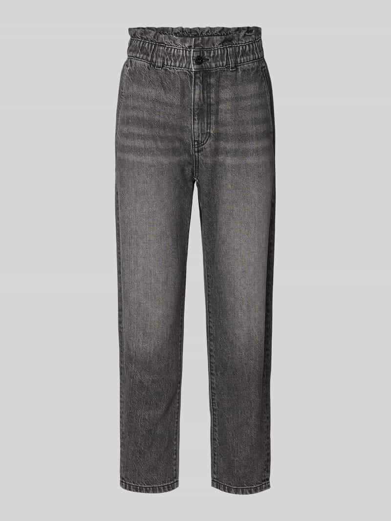 Jake*s Casual Jeans in paperbagstijl met elastische tailleband