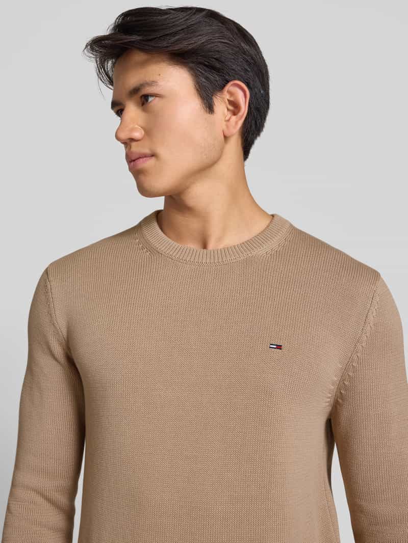 Tommy Jeans Regular fit gebreide pullover van zuiver katoen