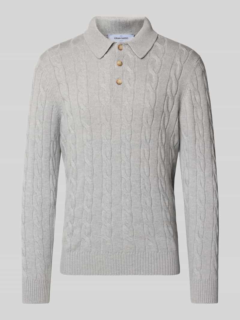 GRAN SASSO Gebreide pullover van een mix van scheerwol en viscose met kasjmier
