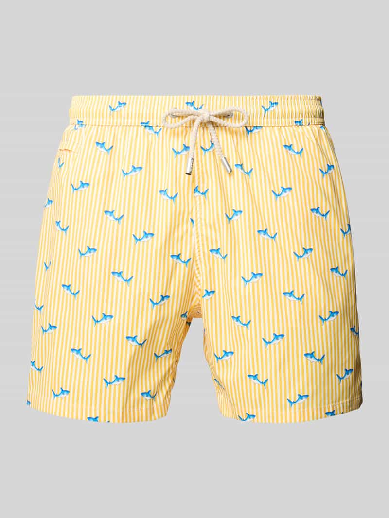 MC2 Saint Barth Relaxed fit zwembroek met paspelzak model 'COMFORT LIGHT'
