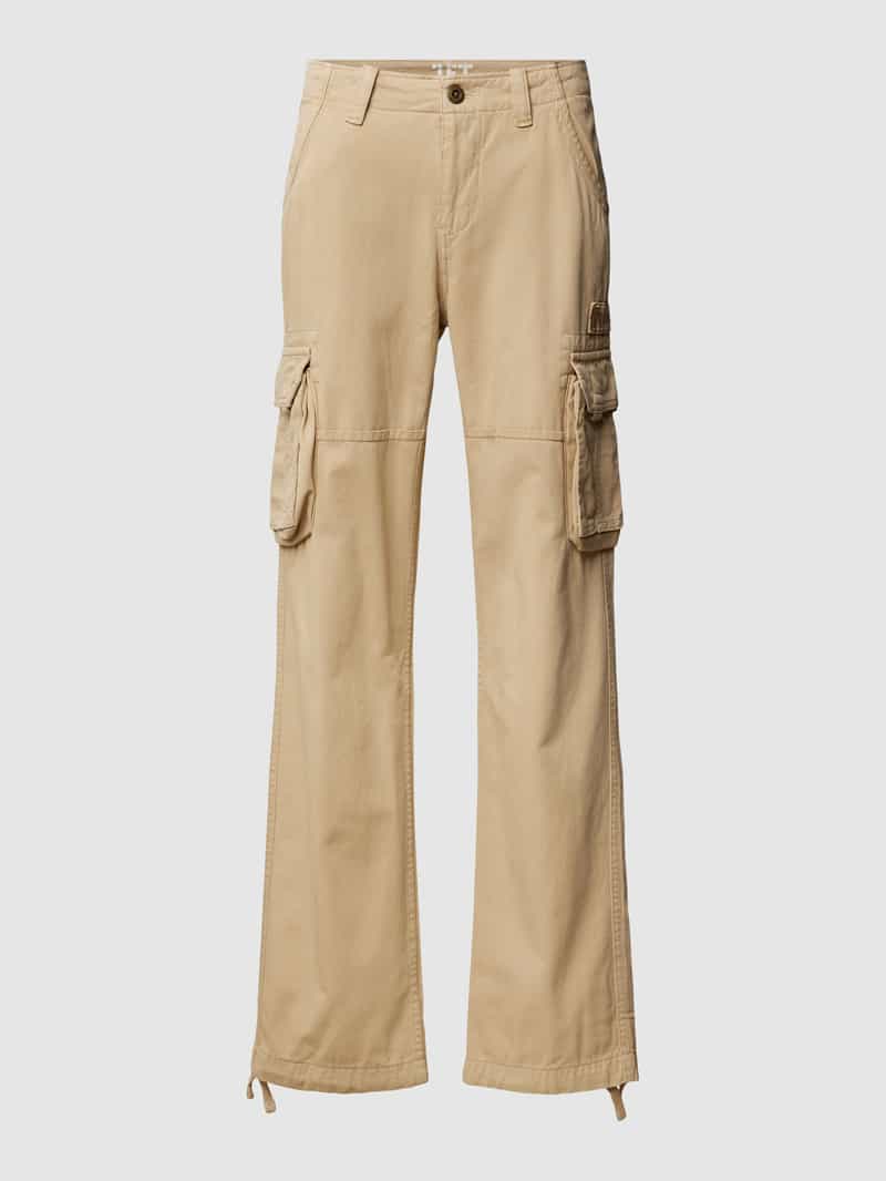 Alpha industries Flared cut cargobroek met labelpatch, model 'JET'