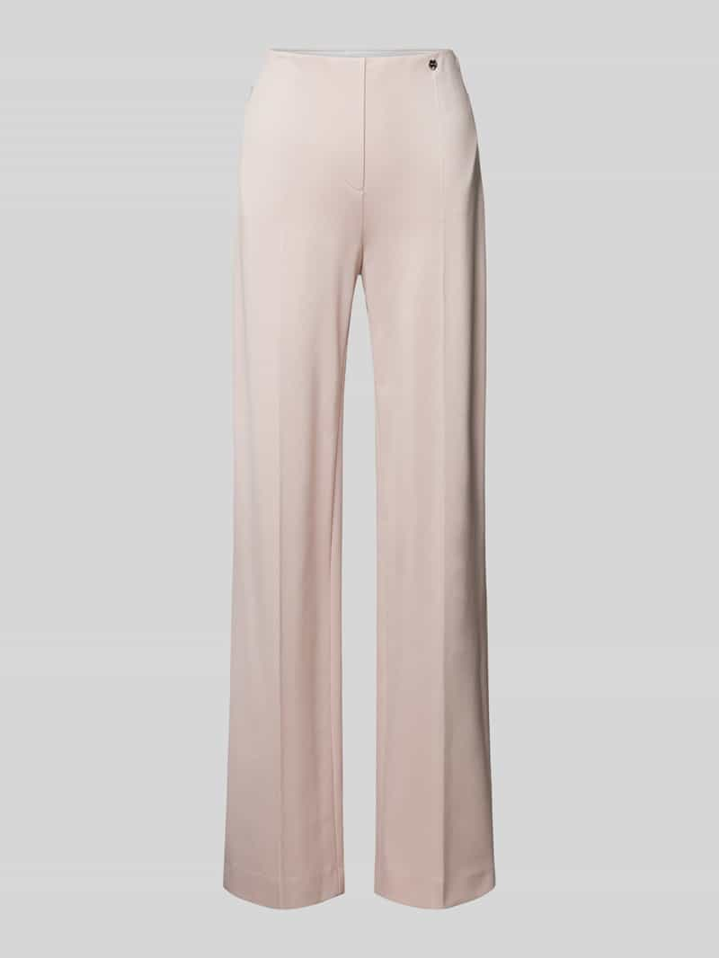 Marc Cain Regular fit stoffen broek met persplooien